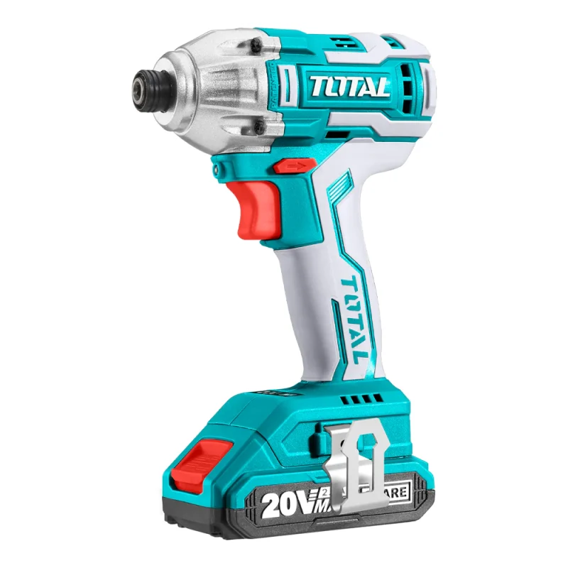Avvitatore a impulsi a batteria Total azzurro e bianco, senza batteria