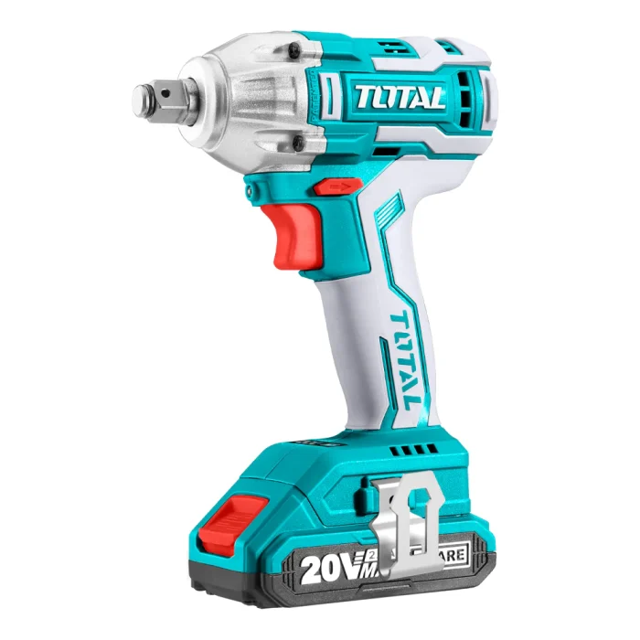 Avvitatore a impulsi a batteria Total azzurro e bianco, senza batteria