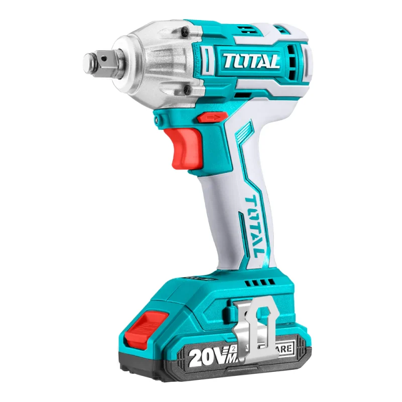 Avvitatore a impulsi a batteria Total azzurro e bianco, senza batteria