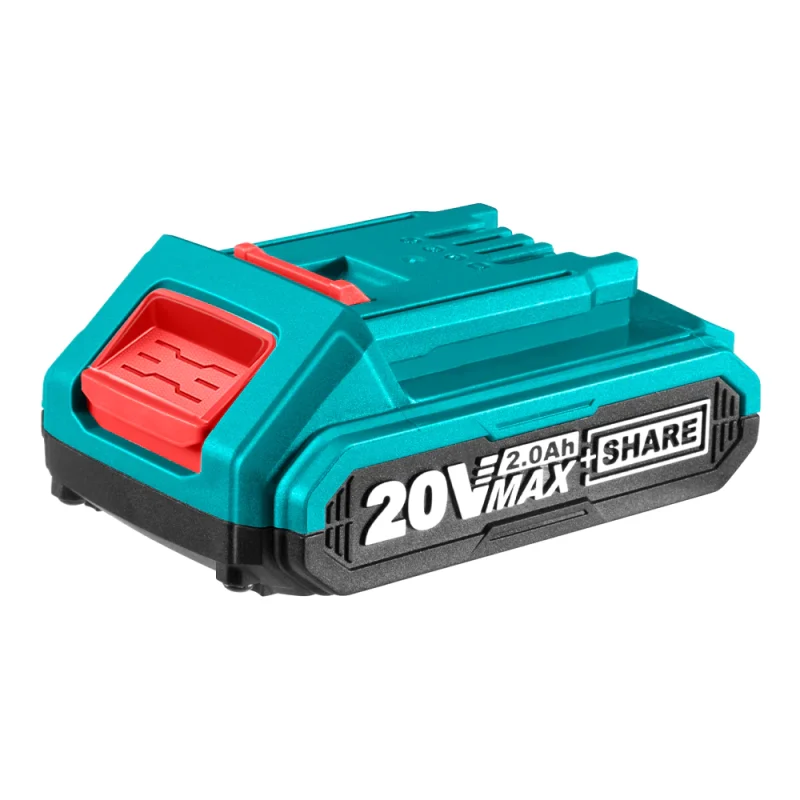 Batteria Total 20V Max 4.0Ah, azzurra, nera e rossa